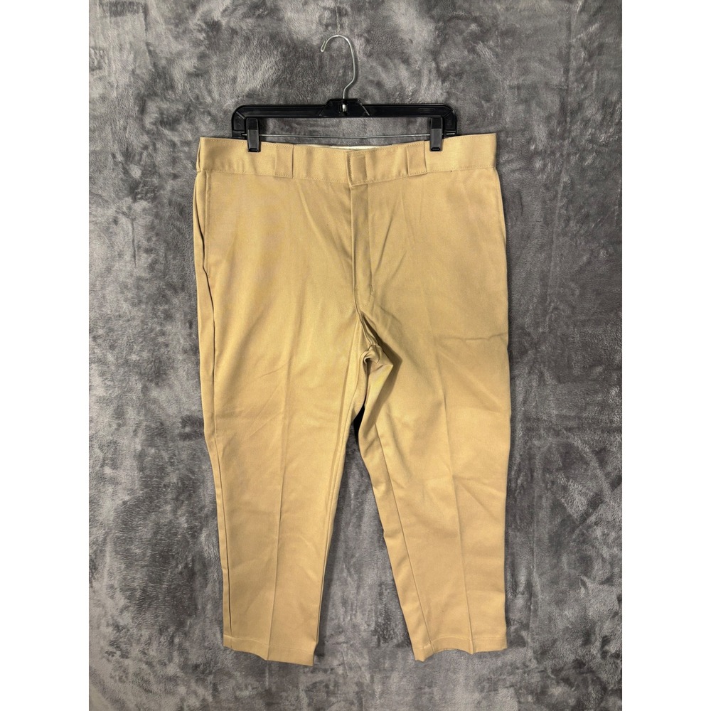 Dickies 874 Original Fit Work Pants Khaki Tan Straight Leg Trousers Mens 39x27